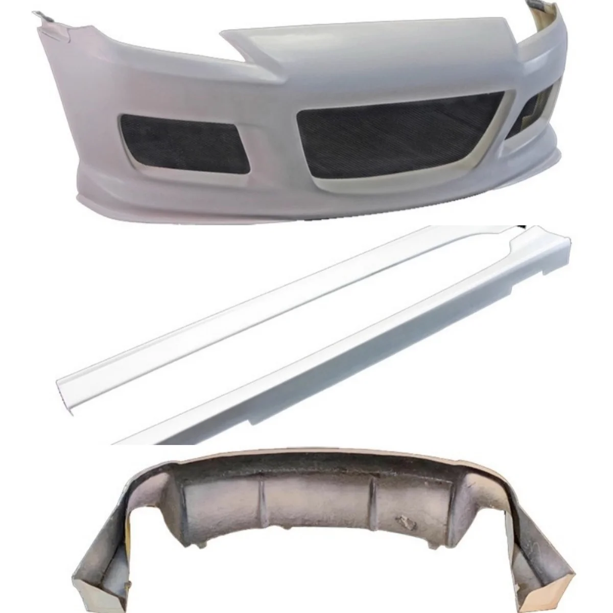 

Неокрашенный передний бампер, боковая юбка, задняя губа в сборе для Mazda RX8, модифицированный новый стиль, автоаксессуары