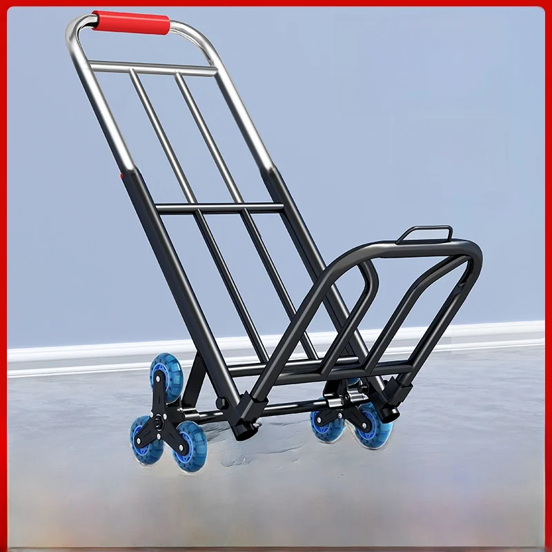 portable-lightweight-shopping-cart-small-pulling-hand-truck-vegetable-buying-barbecue-tool-stainless-steel-material-foldable