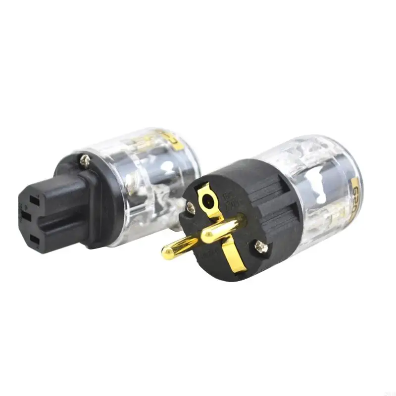 20 cb 1SET P-029 C-029 Connettore alimentazione EU in oro a rame fine facile da usare facile da usare