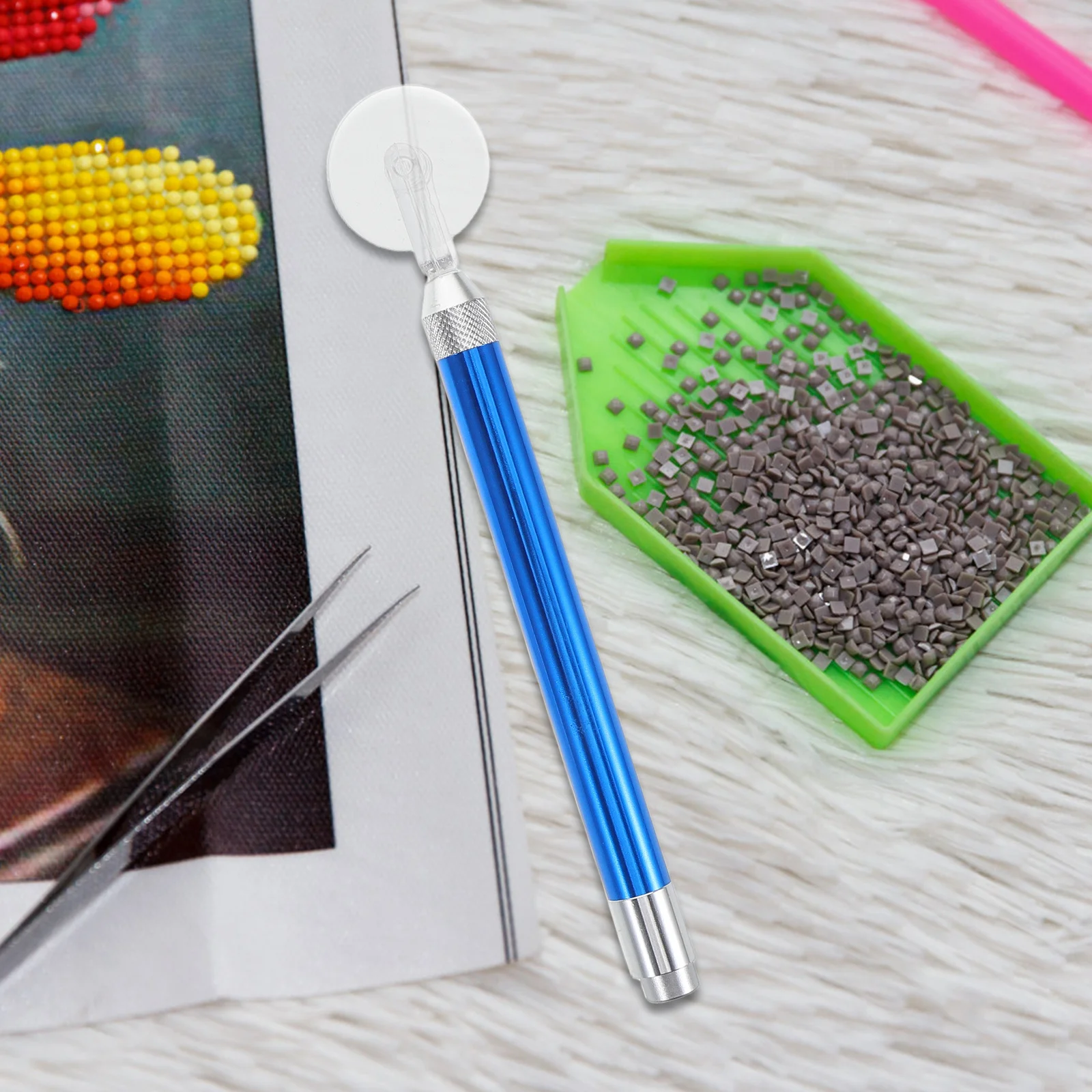 

Diamond Art Tools Multi-Function Alloy Small Wheel Rollers Replaceable Craft Rollers for Rhinestone Painting DIY Dotting Tools