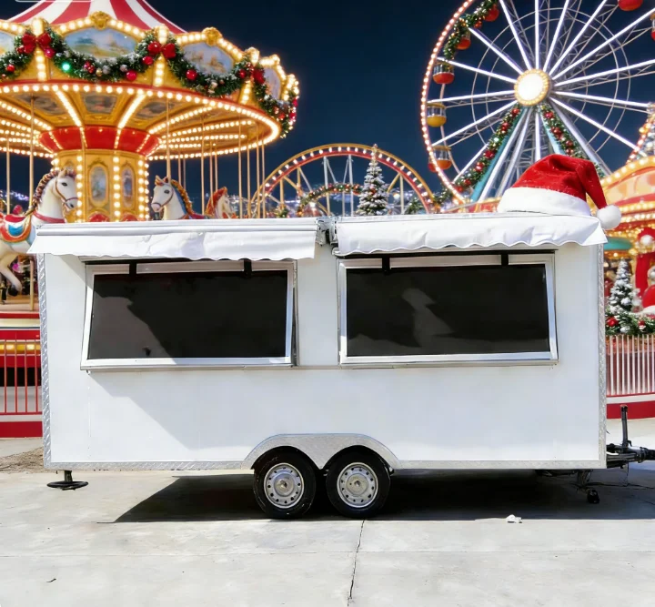 Customizable Premium Quality Fully Equipped Food Truck Van Cart for Sale for BBQ & Coffee Trailers