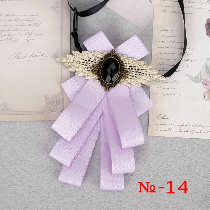 57 farben Wunderschöne Band Bowtie Schwarz Schmuck Metall Männer Hochzeit Party Schmetterling Weibliches Hemd Zubehör Damen Luxus Pin Fliege – Detail 20