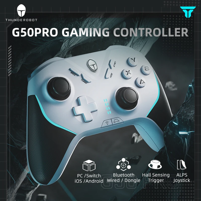 Thunderobot G50 Pro Gamepad For PC Buletooth Wireless Wired Controller Vibration Gamepad Joystick for Nintendo Switch PC STEAM