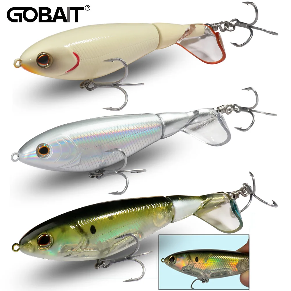 

GOBAIT Propeller Plopper Kit 20 г 27 г Жесткий крючок для приманки Swimbait Pesca Spin Tail Воблер Шестерня Рыболовная приманка Topwater Crankbait Lure