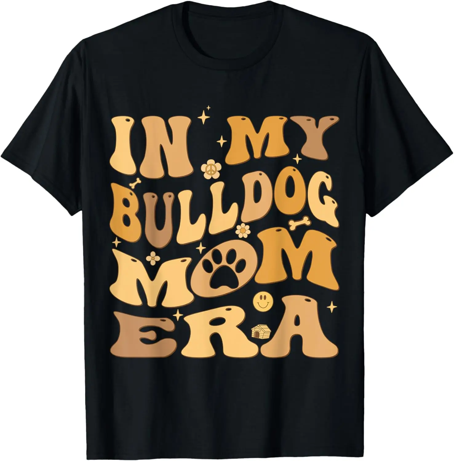 

Футболка In My Bulldog Mom Era Groovy