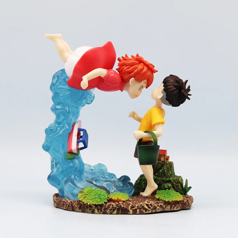 Ponyo On The Cliff Figure Ponyo Sousky Seagal Figure Pvc Gk Statue Anime Action Figurine 15cm Model Doll Collection Toy Kid Gift
