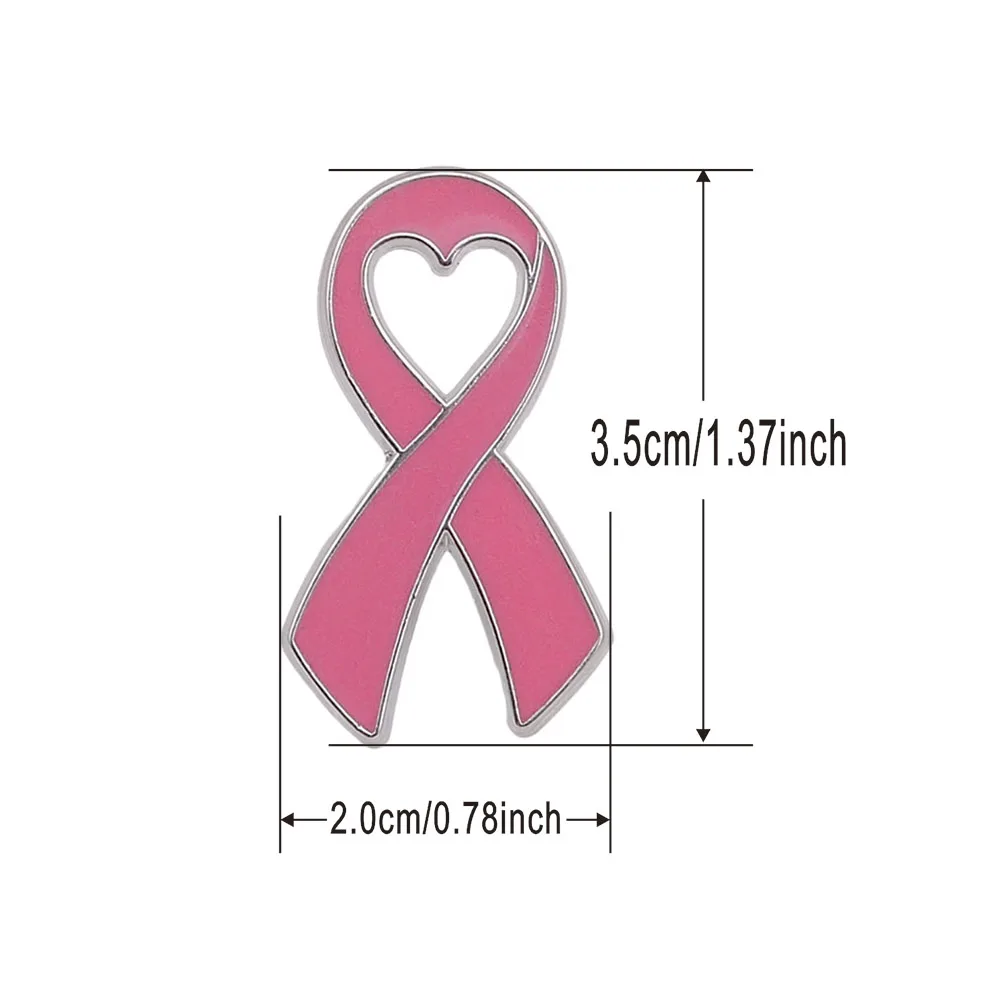 Pink Ribbon Breast Cancer Awareness Jewelry Official Lapel Pin