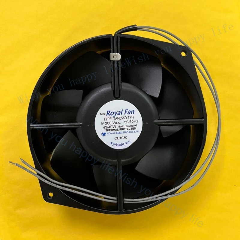 

V+ FOR ROYAL FAN TAR655D-TP-7 200V 43 / 40W high temperature fan fan