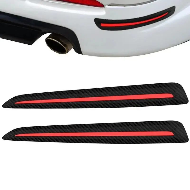 2 Pcs Car Sticker Bumper Scratch Protection Car Decoration Strip Car Front/Rear Edge Corner Guard Scratch Protection