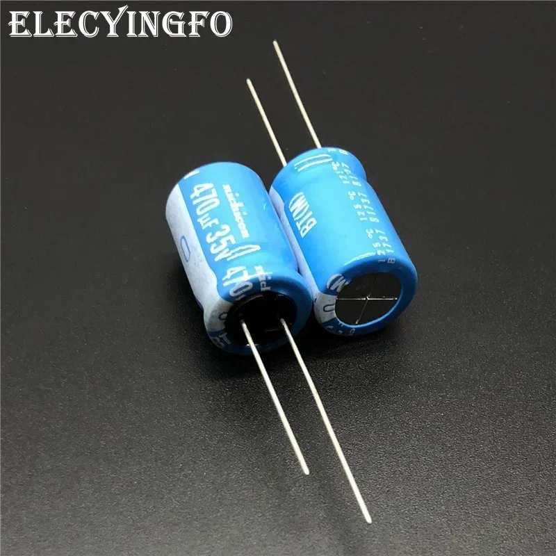 

5Pcs/20Pcs NICHICON BT Series 12.5x20mm 35V470uF Highly dependable reliability Aluminum Electrolytic capacitor