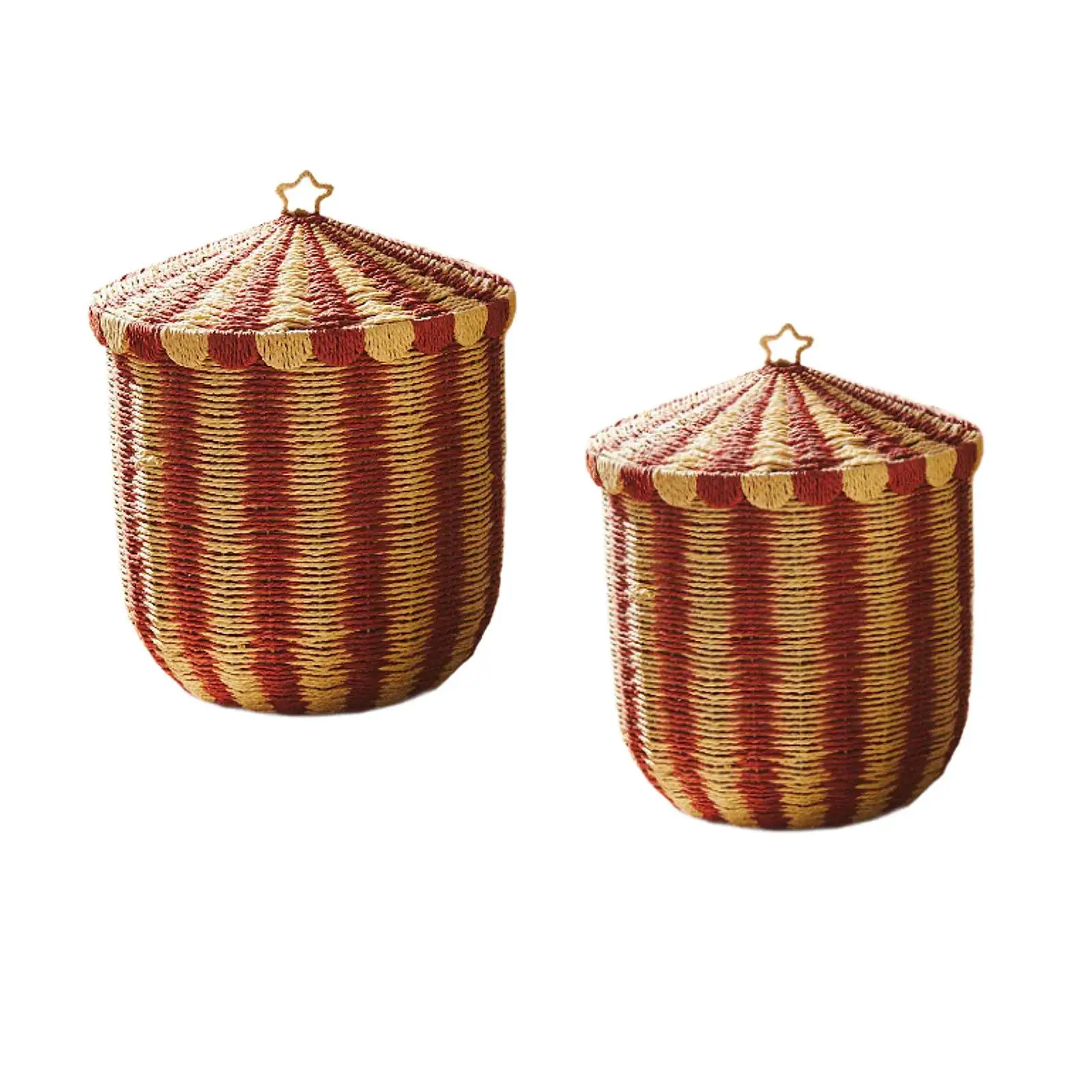 Woven Basket Multifunctional Laundry Basket Bin for Dorm Nursery Pillows