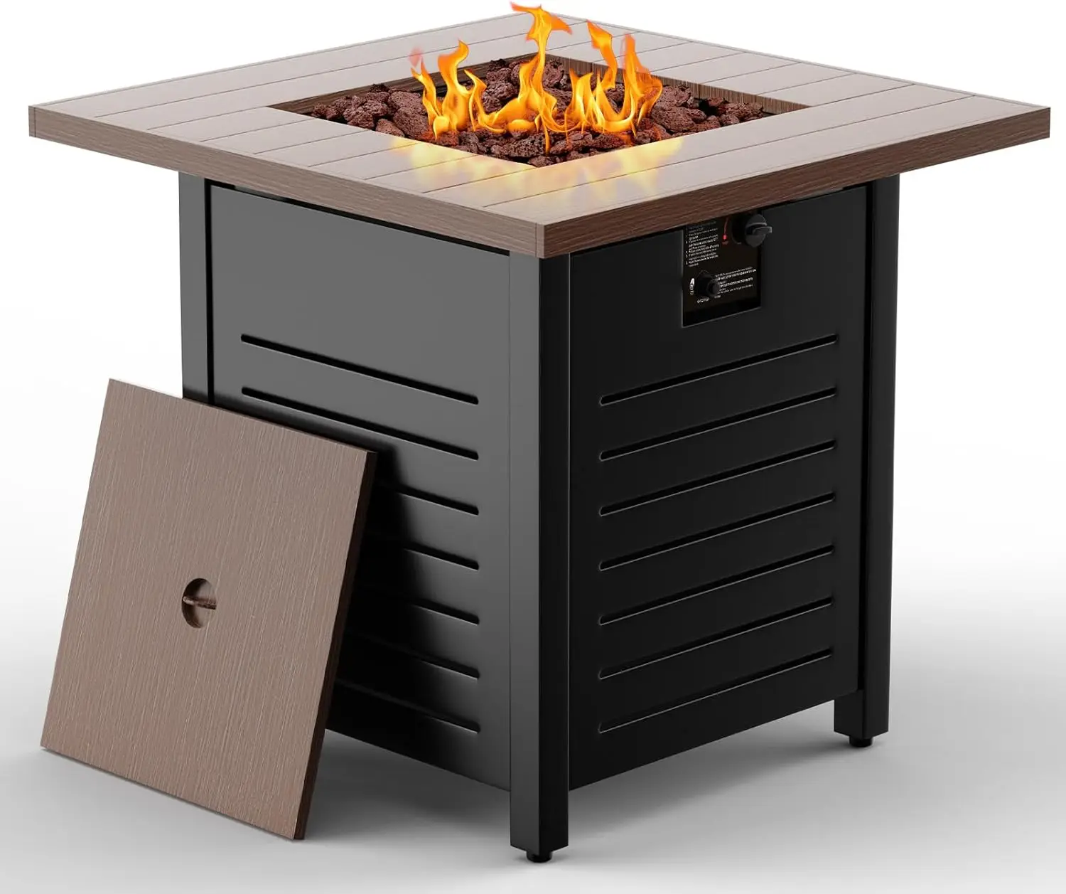 Tavolo da 28 ''propano Fire Pit-50,000 Btu focolare a Gas per esterni per Patio, ponte e giardino, fuoco multiuso certificato Csa