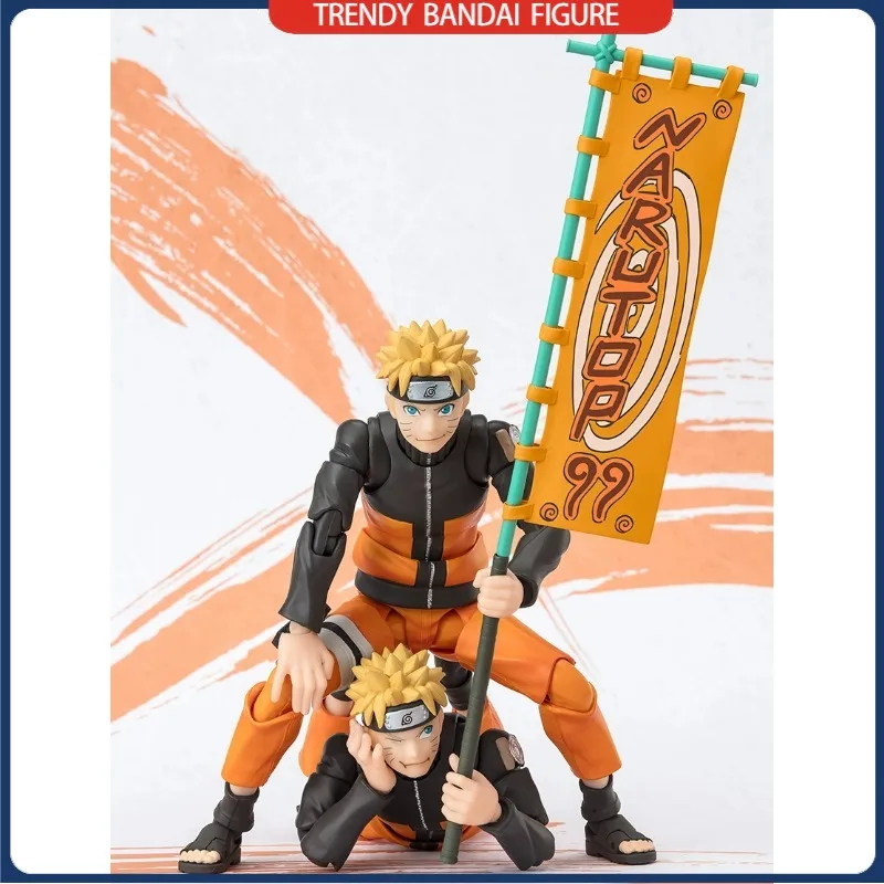 In Stock Bandai SHF Naruto Uzumaki NARUTOP99 Action Figure Anime Model Toys Hobby