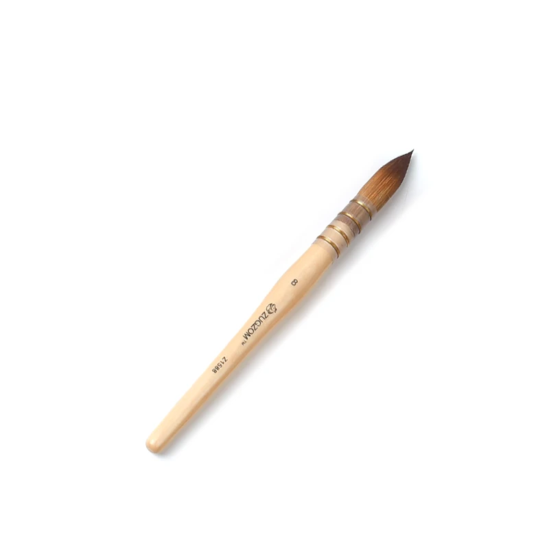 Große Qualität runde Taklon Haar Aquarell Acryl Kunst liefert Pinsel