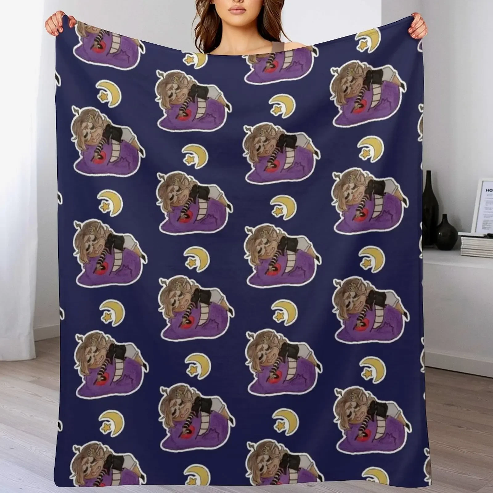 

Sleepy Chibi Throw Blanket Blankets For Bed Sofas Blankets