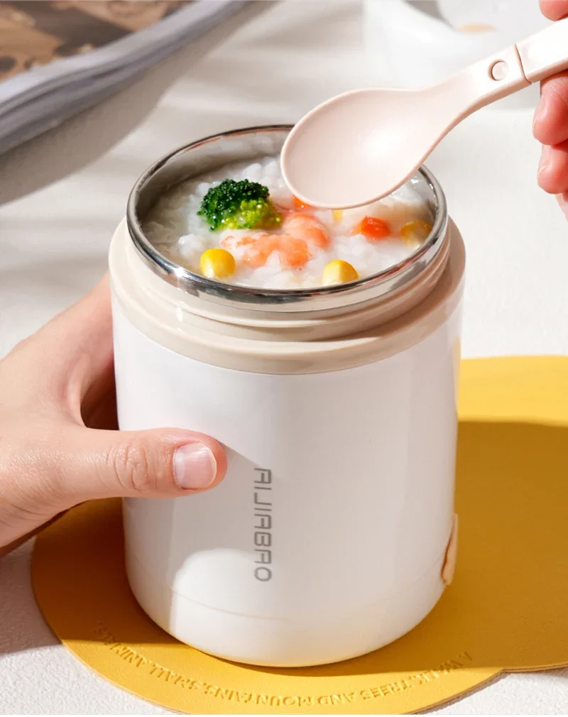 600ML USB Electric Heating Lunch Box Portable Picnic Milk Drink  Food Heater Stainless Steel Food Warmer Container 5V 12V 24V