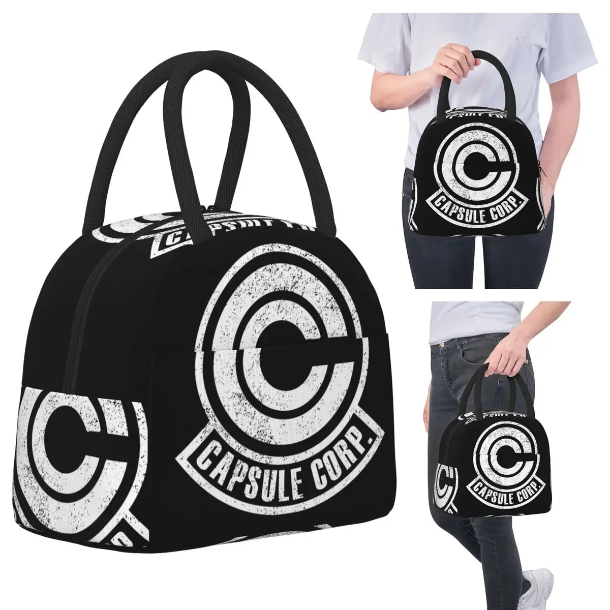 

Capsule Corp Insulated Lunch Bag for Women Office Cooler Thermal Food Box Tote Portable Lunch Boxes Container