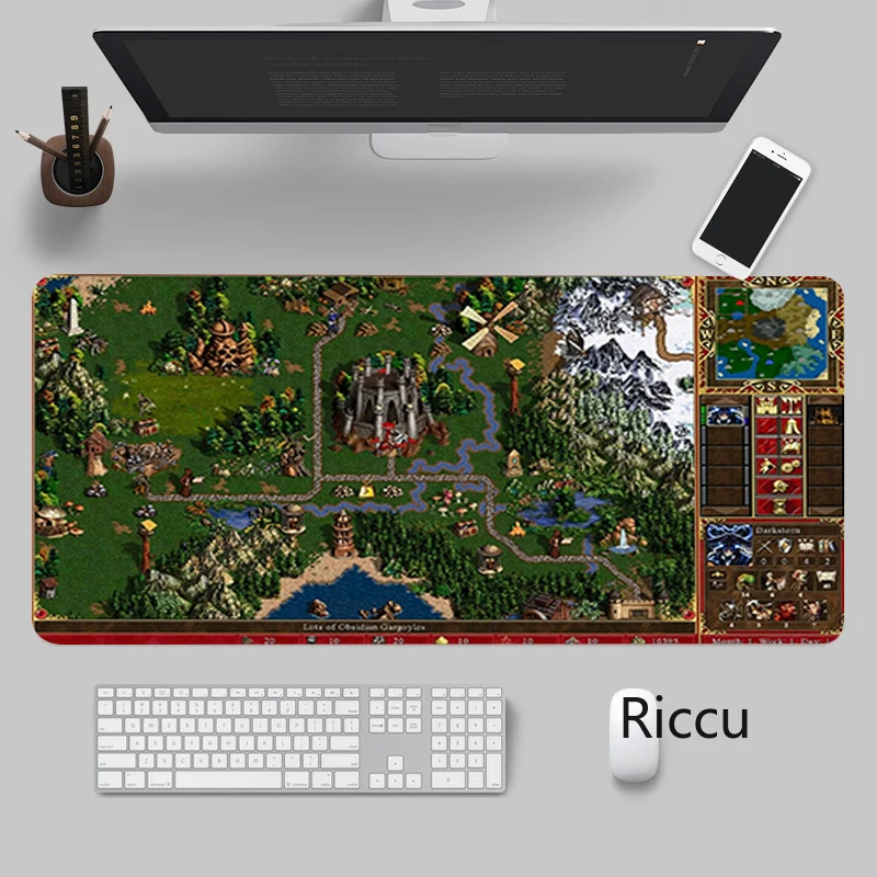 

Heroes of Might And Magic Mousepad 40x90CM Pc Gamer Keyboard Carpet MousePad Laptop Rubber Anti Slip Desk Mat Game Accessories