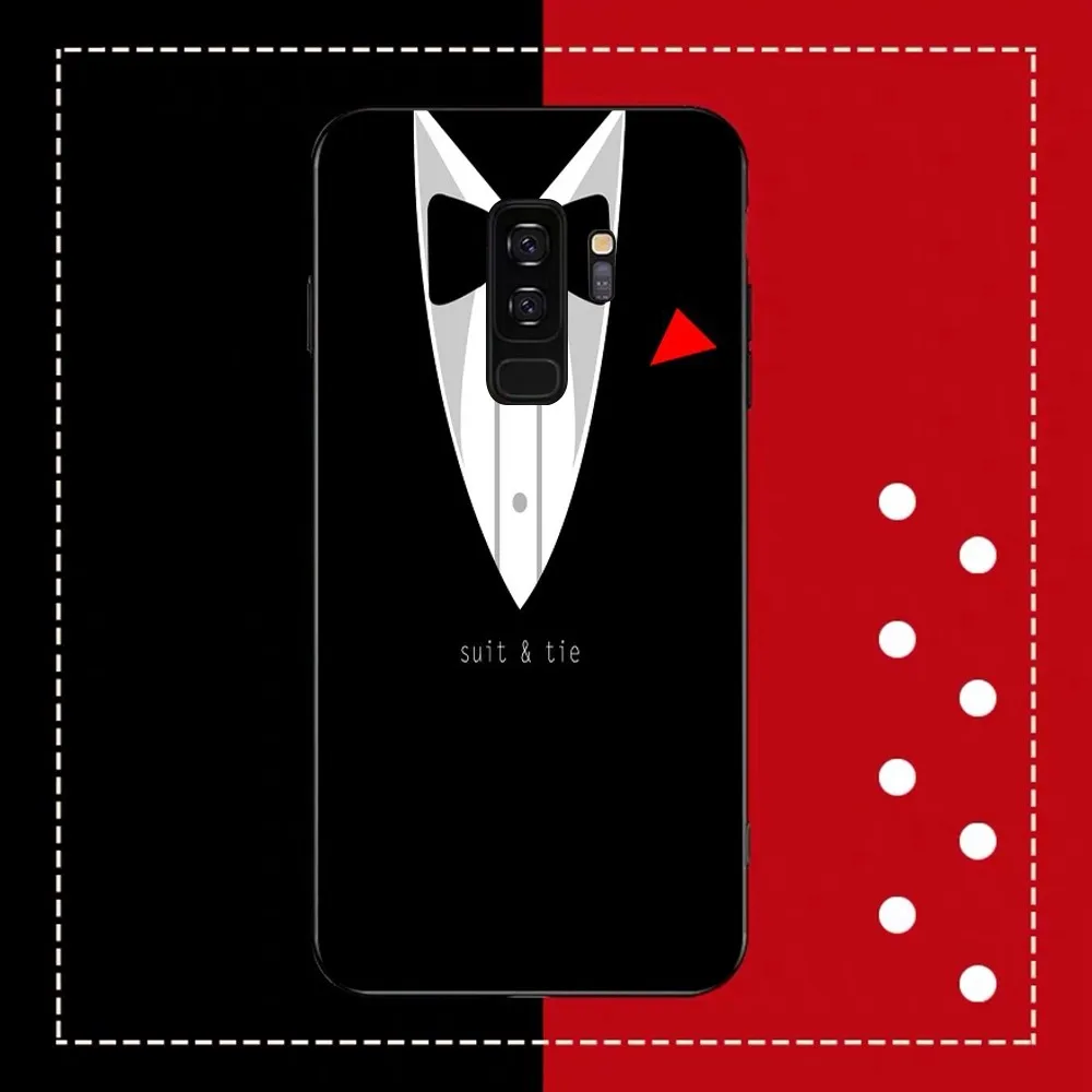 Man Suit Shirt Tie Phone Case For Samsung Note 8 9 10 20 pro plus lite M 10 11 20 30 21 31 51 A 21 22 42 02 03