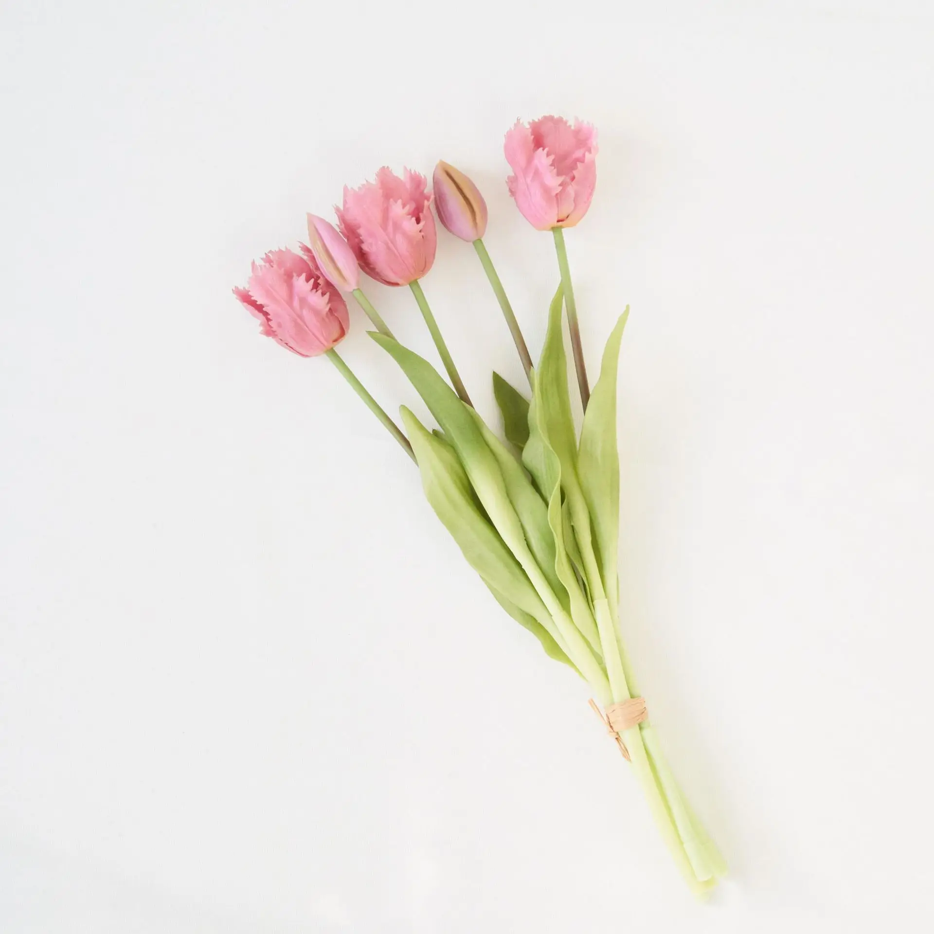 5-köpfige Latex-Tulpen, künstliche Blumen, Heimdekoration, echt anfühlende Tulpen, Party-, Hochzeitstisch-Blumenarrangements, Blumenstrauß – Detail 10
