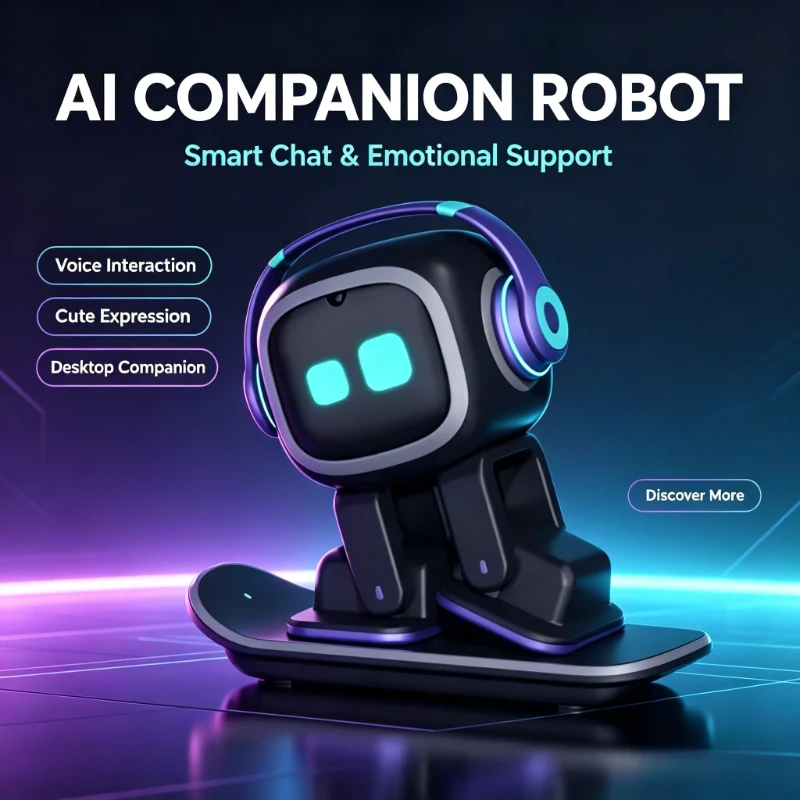 AI EMO Smart Companion Robot Toy with Voice Recognition for Emotional Communication Electronic Pet for Kids And Adults New