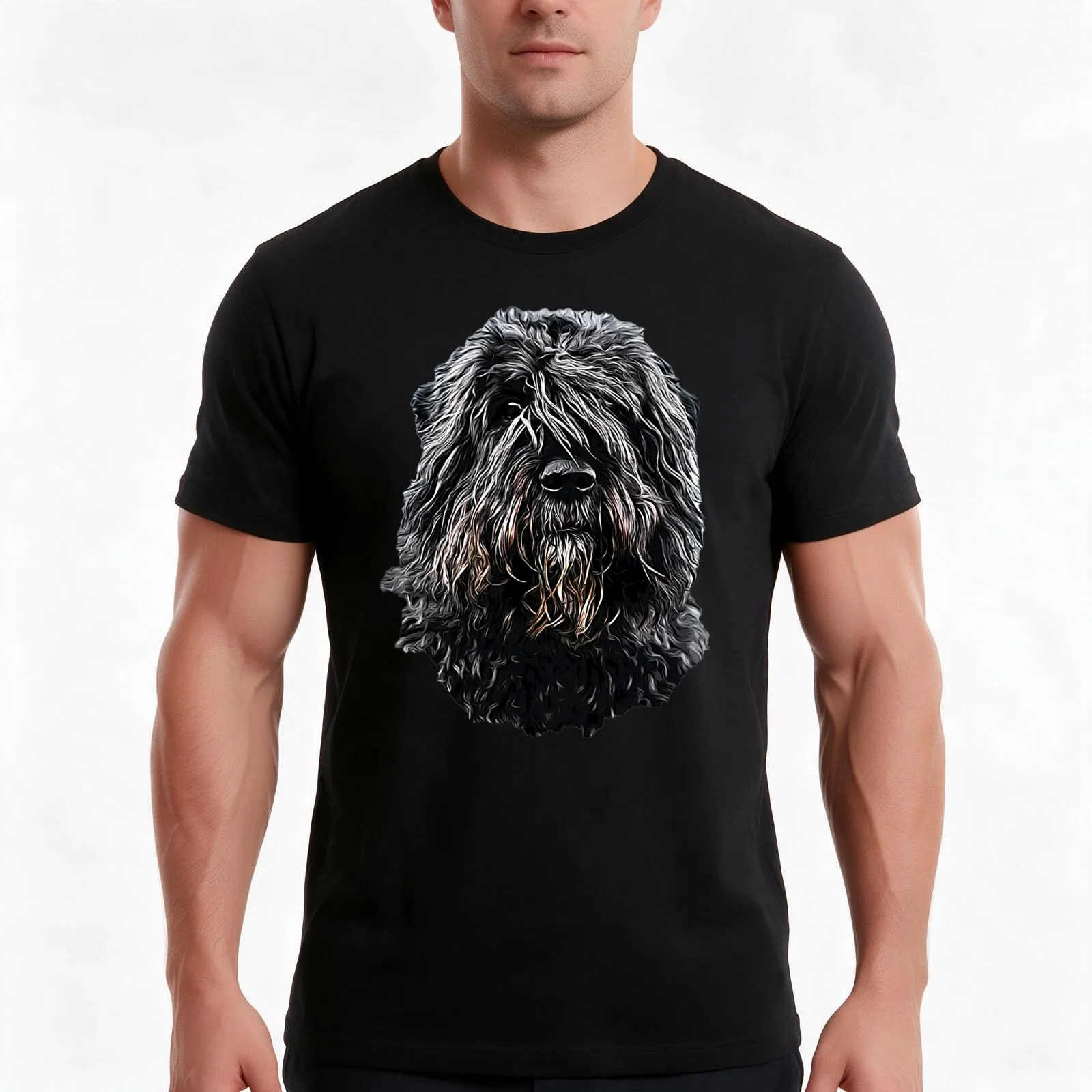 Bouvier des Flandres A stunning Dog breed T-Shirt Summer Casual Cotton Tee Oversized Streetwear Tops Vintage Graphic Print