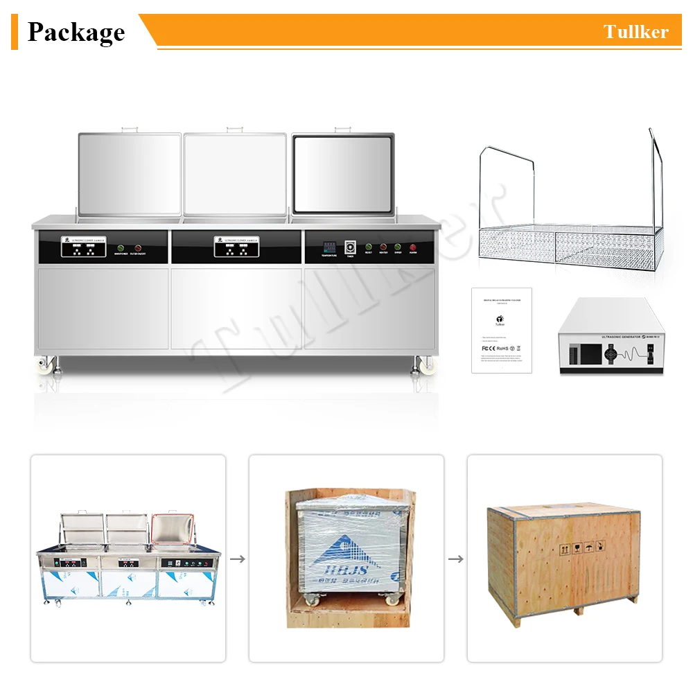 Ultrasonic CleanerTullker 45L Industry Ultrasonic Cleaner Rinsing Dry Multifunction Optional Metal Mould Oil Dust Removing Sonic