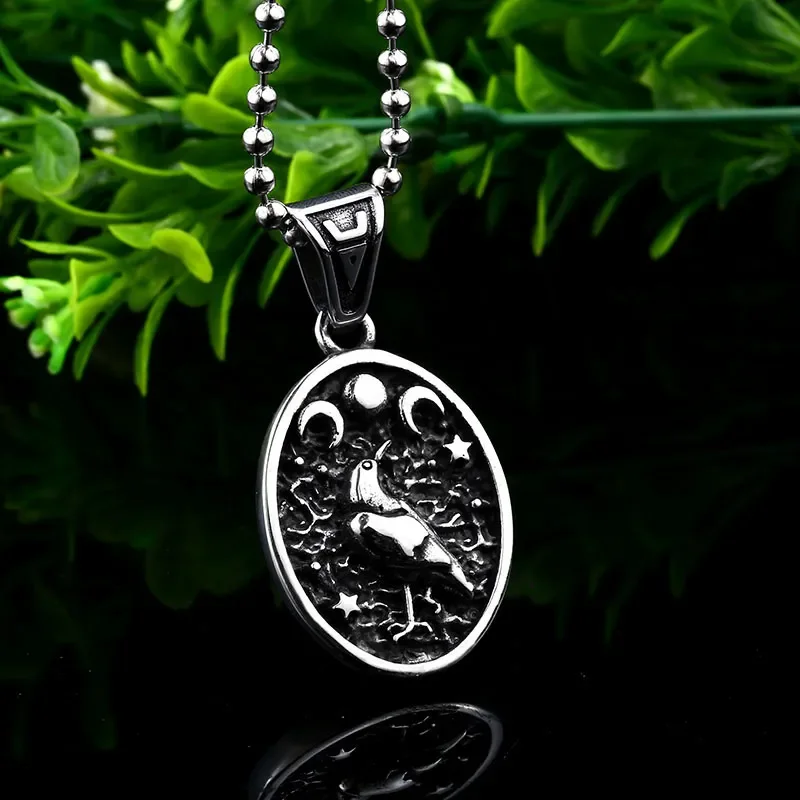 Beier 316L Stainless Steel Viking Amulet Men\'s Pendant Nordic Raytheon Hammer High Quality Bird  Eagle Animal Jewelry LLBP8-357P