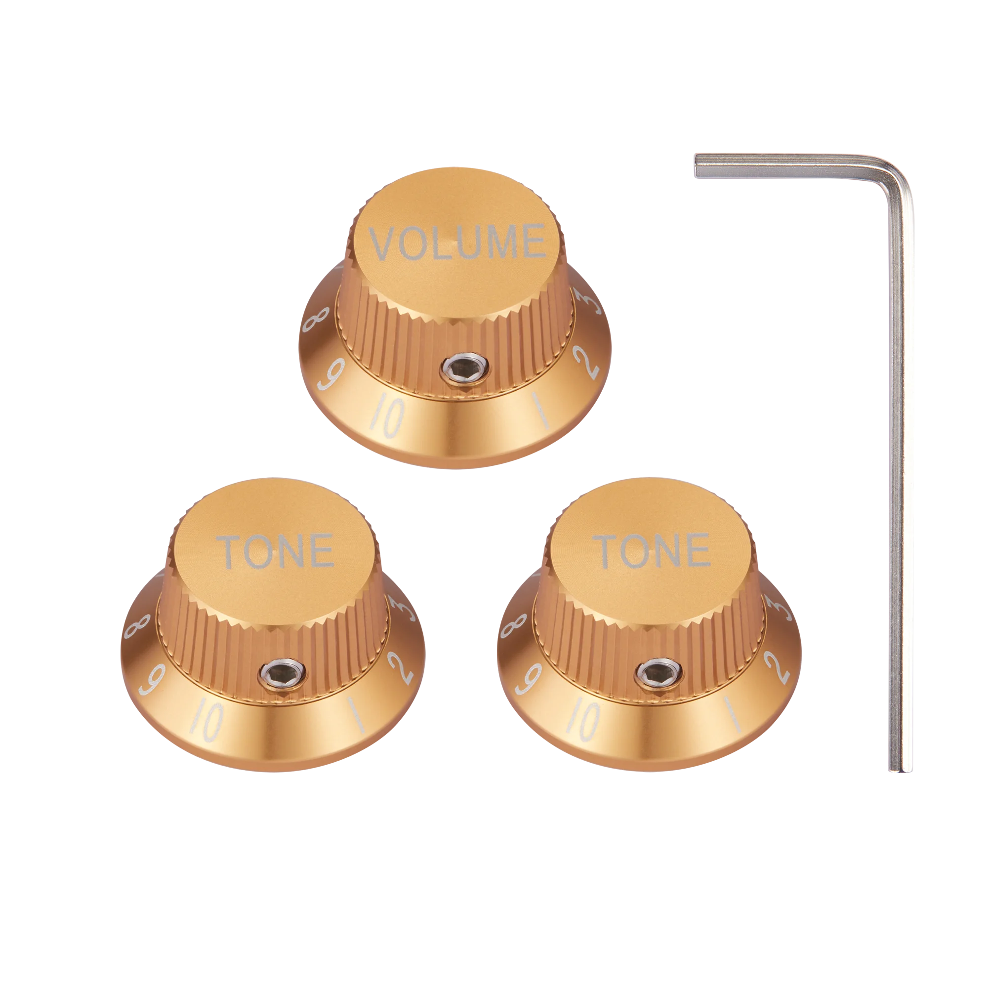 KAISH معدن 1/4 "العالمي Strat الجهد المقابض الألومنيوم حجم لهجة أفضل قبعة الأواني المقابض ل ST/Ibanez/Yamaha/Les Paul