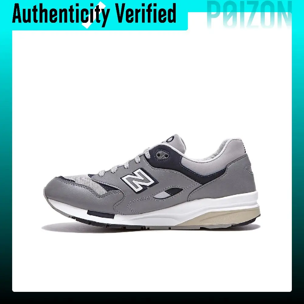 New Balance NB 1600 Mesh, Leather Cushioning, Wear Resistant Low top Running Shoes Unisex Gray CM1600LG
