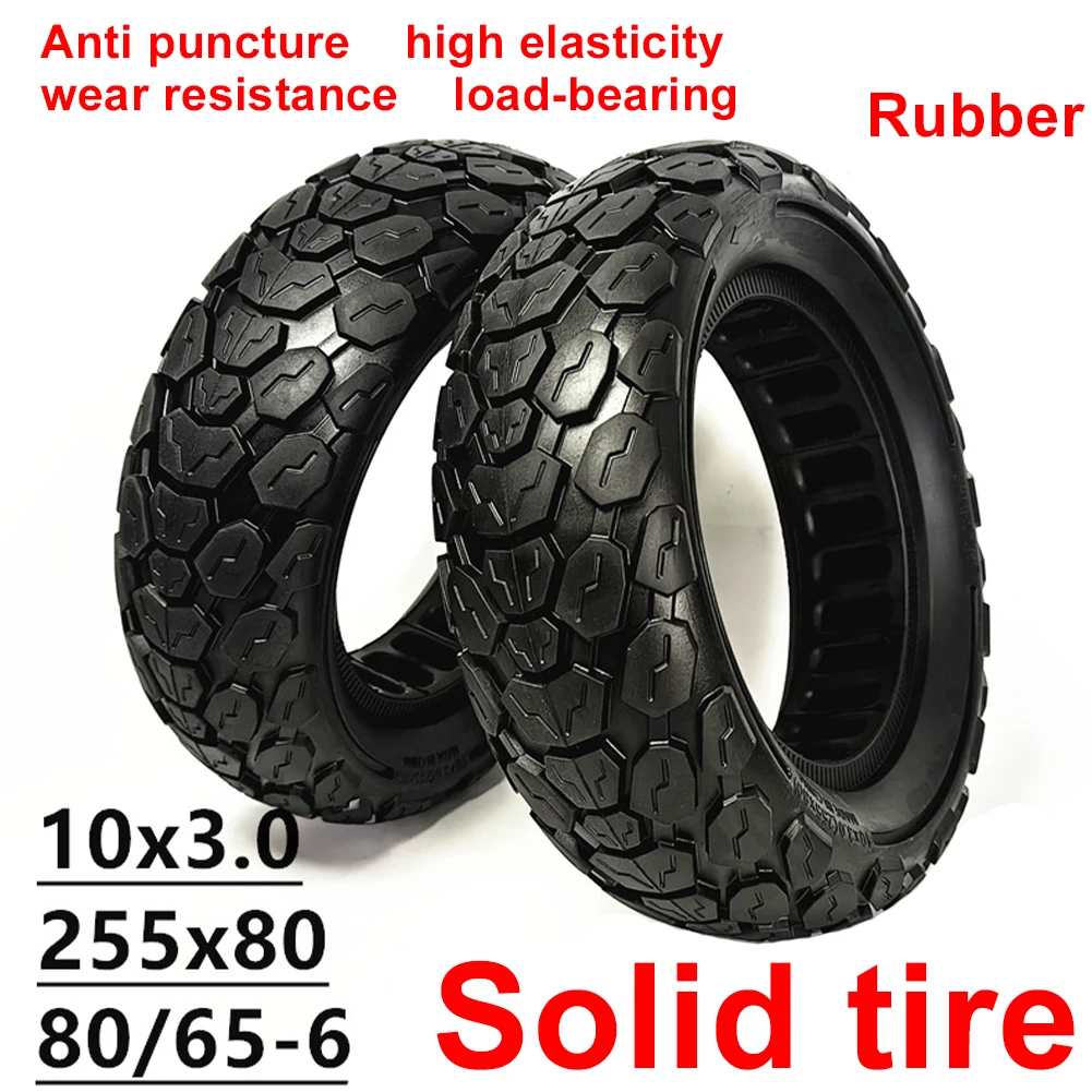 

255x80 Solid Tire Pneumatic Free Tire For Electric Scooter 10x3.0 Explosion-proof And Puncture-proof Tire 80/65-6 Scooter Tire