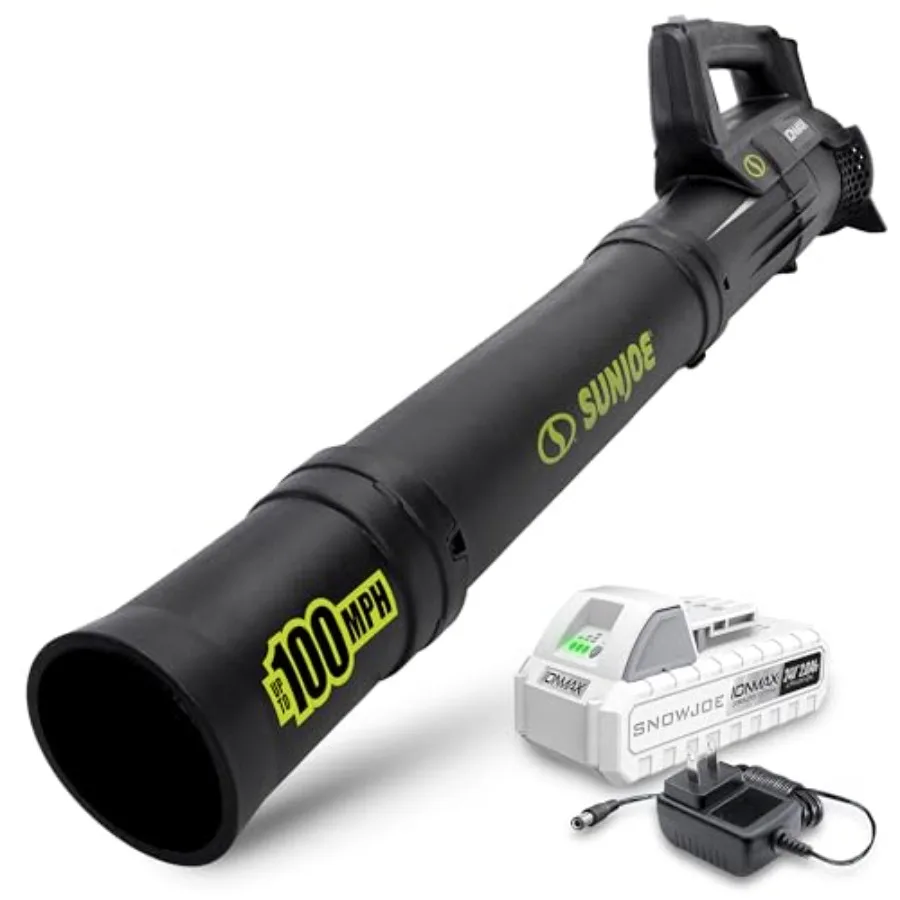 

24V Cordless IONMAX Compact Turbine Jet Blower 100 MPH Air Speed Battery and Charger Included Black Lightweight Design for Effi