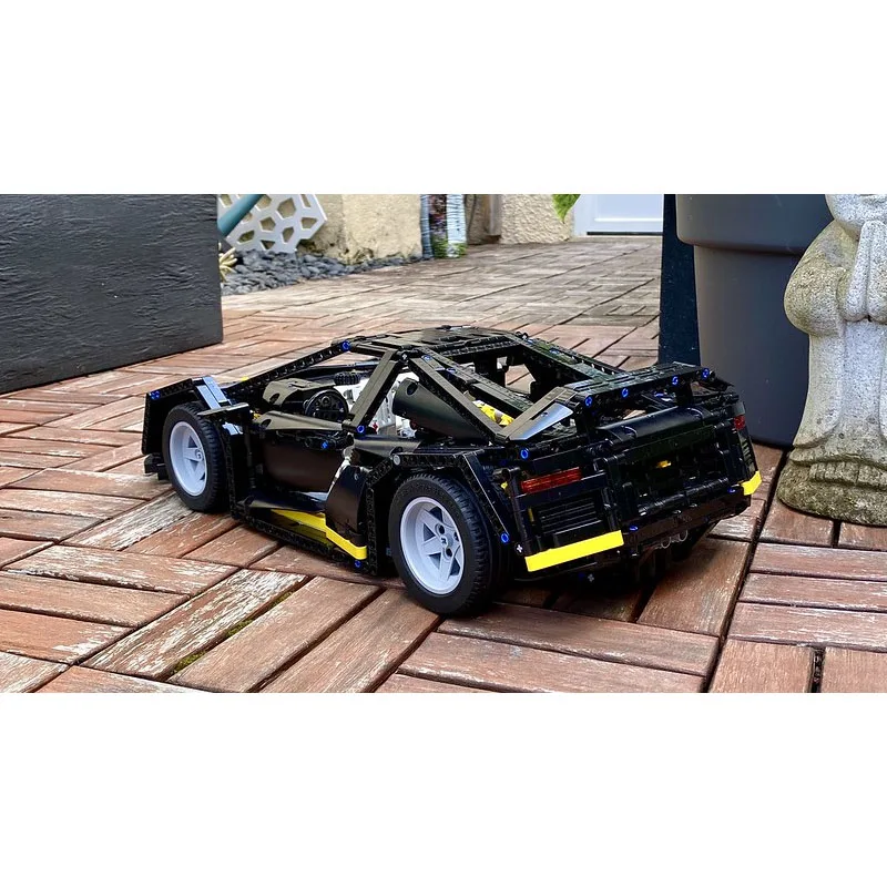 MOC-106519 Nero Rimasterizzato Supercar Assemblaggio Cuciture Building Block Modello 2395 Parti MOC Creativo Ragazzo Building Block Giocattolo Regalo