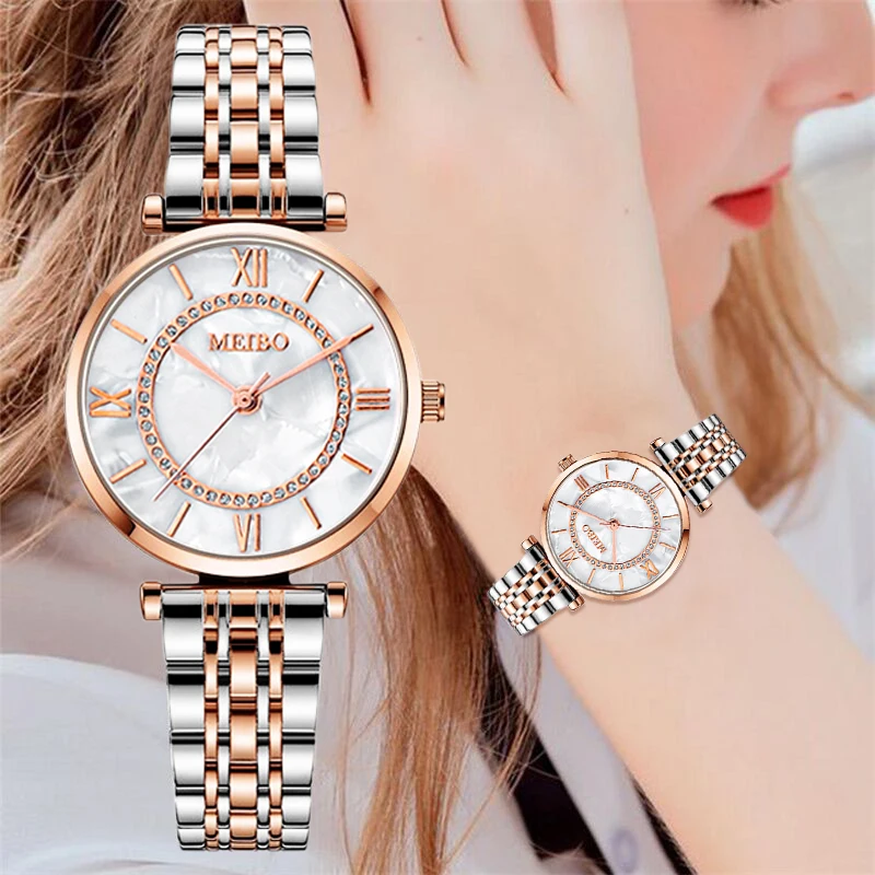 Diamond Quartz Fashion Luxury Brand Watches Watch Ladies