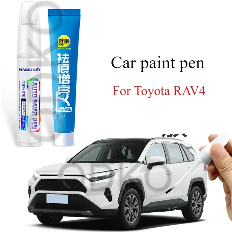

Для Toyota RAV4 ручка-краска жемчужно-белая 2023, автоаксессуары Rongfang, ремонт автомобильной краски, артефакт