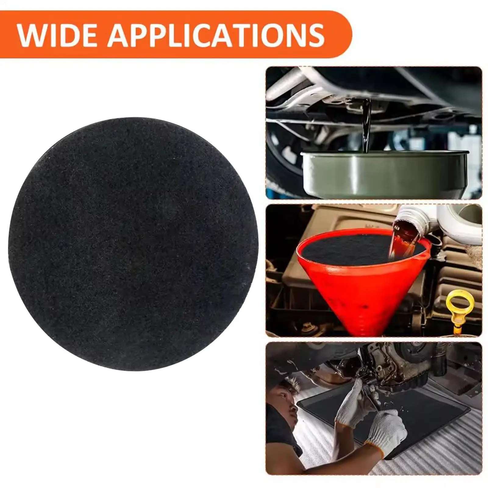 Anti Oil Splash Pad Round Drain Pan Splash Pad Car Changing Oil Transmission Mat Floor Protector For Work Repair Vehicle