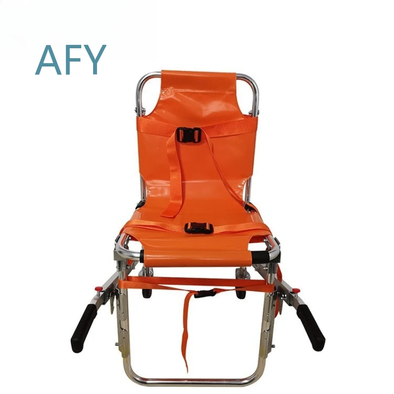 Portable Collapsible Rescue Stretcher Chair for Emergency First Aid Aluminum Alloy Stair Climbing Lightweight Foldable