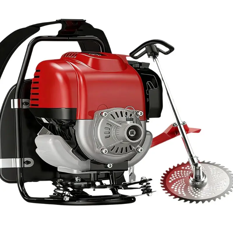 Backpack  Brush Cutter Mini Multifunctional for Home Land Reclamation Soil Loosening Grass Weed Cutting & Harvesting