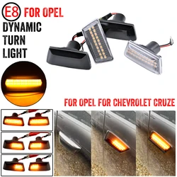 Voor Opel Insignia Astra H Corsa D Zafira B Voor Chevrolet Cruze Led Dynamic Side Marker Richtingaanwijzer Sequentiële Blinker Lamp