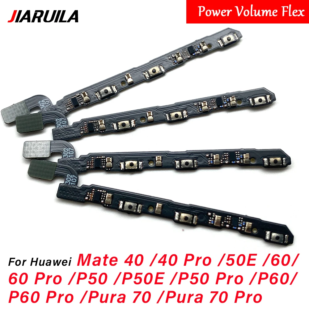 

NEW Power On Off For Key Volume Button Connect Flex Cable For Huawei P50 Pro / Mate 40 60 70 Pro 50E / Pura 70 Pro