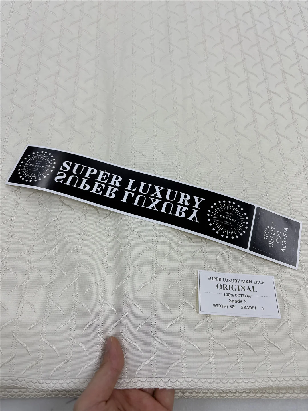 Lacci di cotone 100% in Svizzera Tessuti di lacci nigeriani Tessuto di raso africano francese di alta qualità per abiti da uomo Materiale-XX