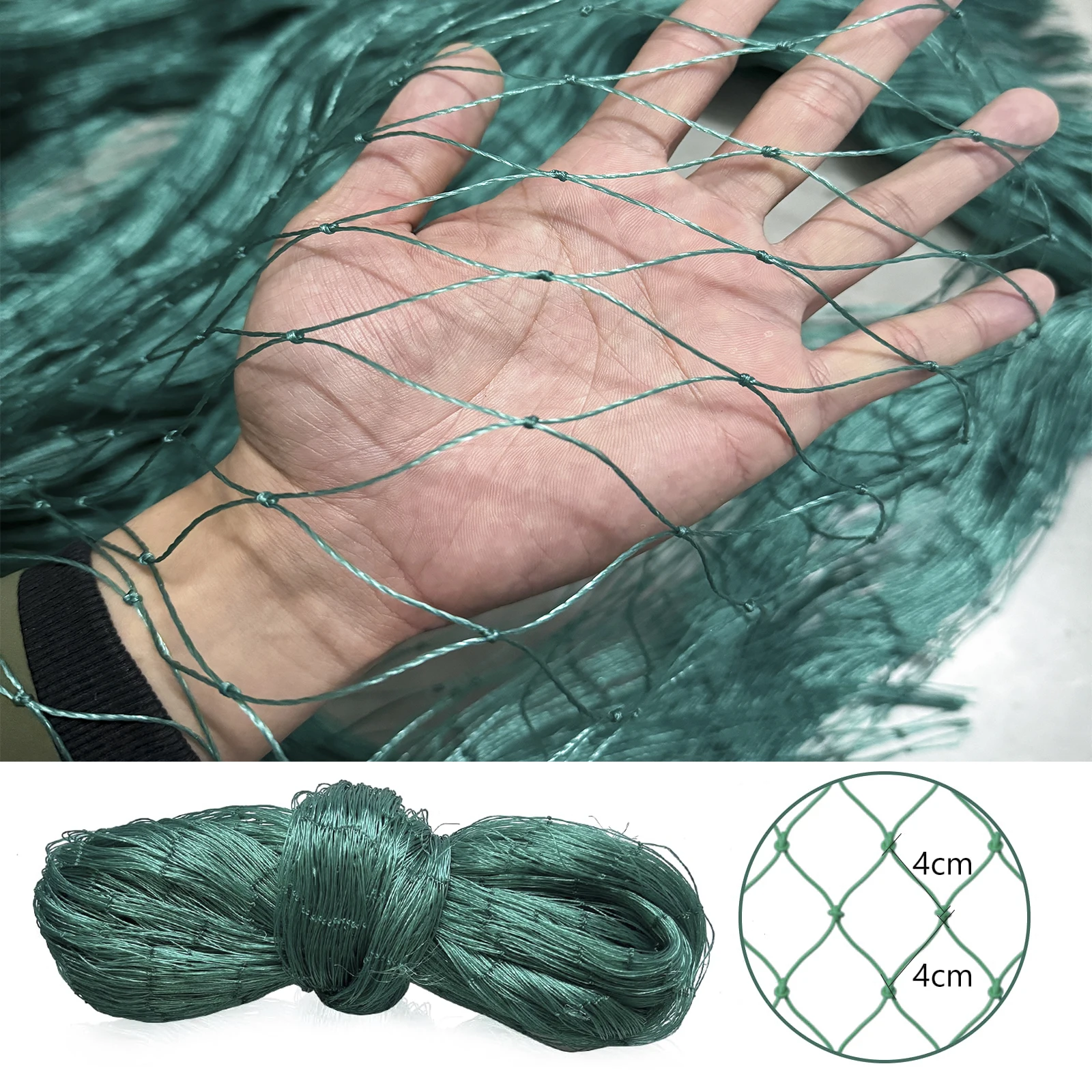 18 Strands 4x4cm Hole Heavy Anti Bird Deer Cat Dog Netting Net Garden Fence Used To Protect Crops Raise Chickens And Fish Ponds