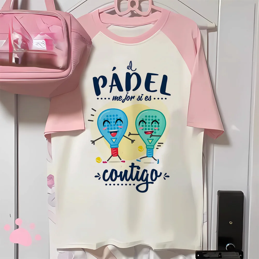 Padel t-shirts women modern style Tee female harajuku anime clothing