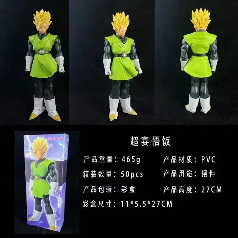Laris 27Cm Figur Anime Dragon Ball Z Son Gohan Patung Super Saiyan Gk Patung Pvc Model Boneka Koleksi Hadiah Dekorasi Ruangan