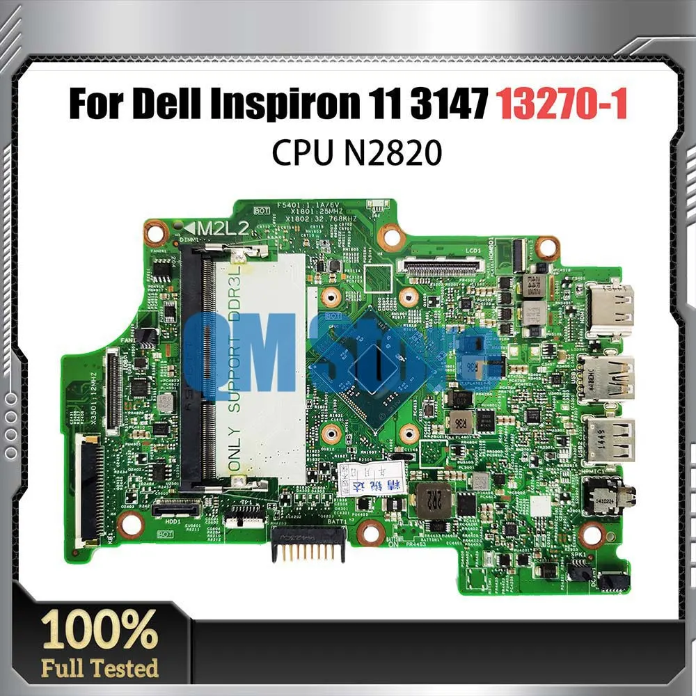 

Материнская плата для ноутбука Dell Inspiron 11 13270 WFH9R 0KW8RD 01YRTP материнская плата для ноутбука N2820 DDR3, полностью протестирована