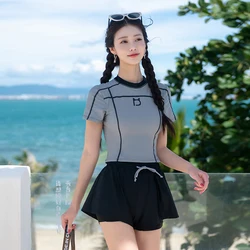 Ladies Swimming Suit Two Pieces High Waist Sexy Bathing Suit Summer Beach Wear Padded Sports Wear Korean Style