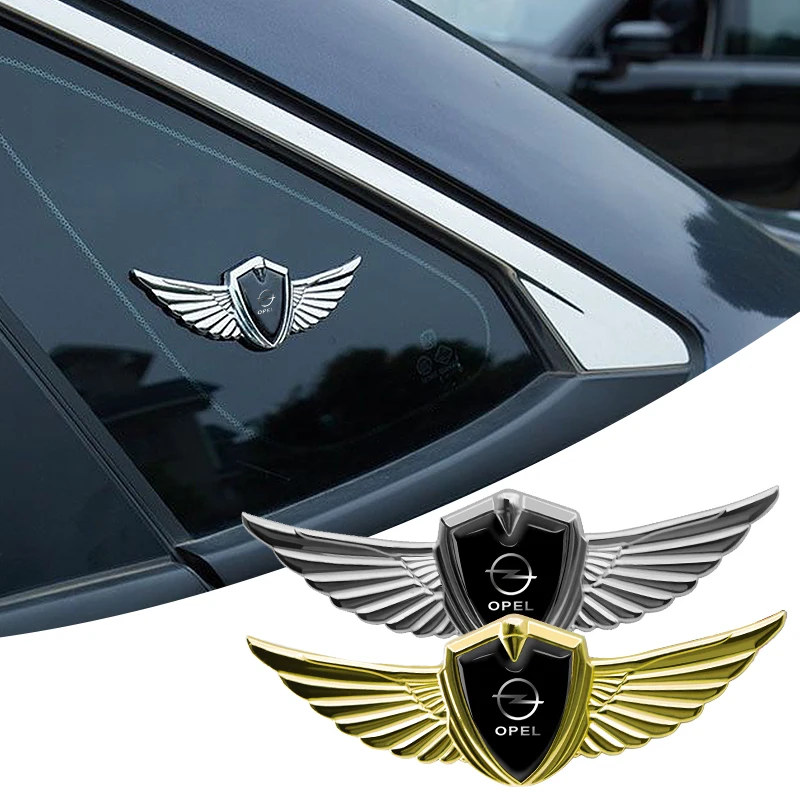 

3D Metal Wings Badge Car Side Marker Window Trunk Sticker Decal For Opel Insignia Astra G J F K Vectra C H Corsa C B D Omega