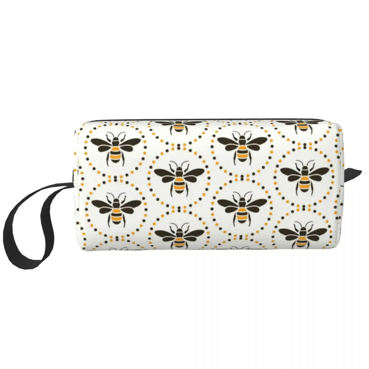 Bee Insect Makeup Bag for Women Travel Cosmetic Organizer Kawaii Honeybee Storage Toiletry Bags