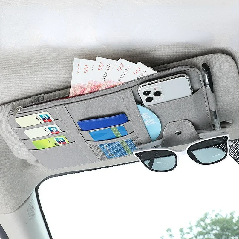 

Visiera parasole per auto porta biglietti da visita porta biglietti da visita CD DVD Organizer scatola portaoggetti occhiali da
