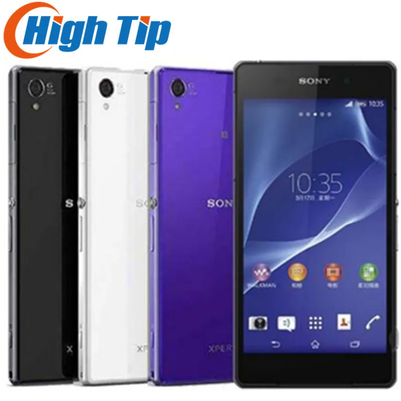 Unlocked Original Sony Xperia Z2 D6503 Android Quad Core Mobile Phone GSM WCDMA 4G LTE  RAM 3GB ROM 16GB 5.2 Inch 20MP Camera